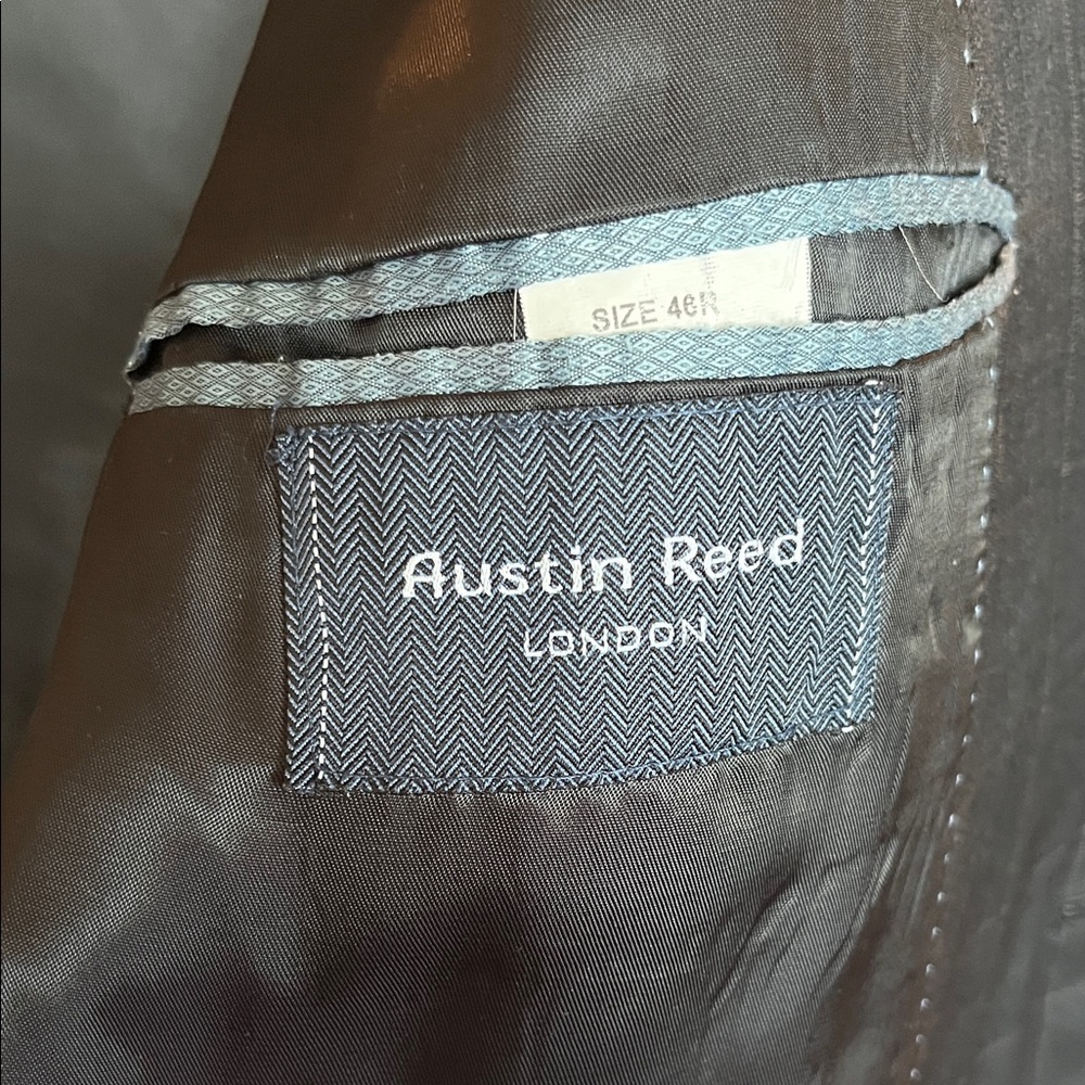 Austin Reed Dark Gray Patterned Blazer - Picture 2 of 2
